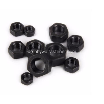 Schwarze Farbe Hex Nuts Din934